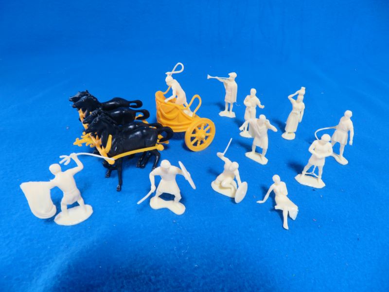 Marx Ben Hur Roman chariot and figures lot